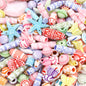 Mixed Style Acrylic Beads Colorful Hearts Bows Gems Assorted 17