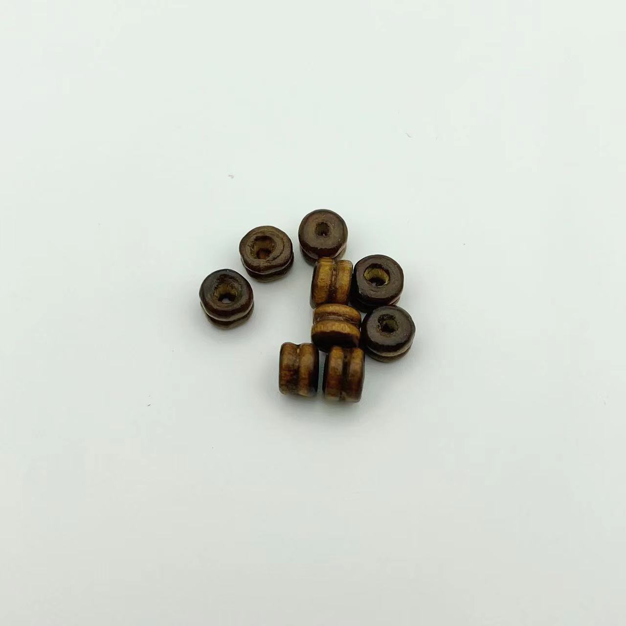 Wood Two Section Spacer Beads 6mm Multi-Color 1000pcs 11