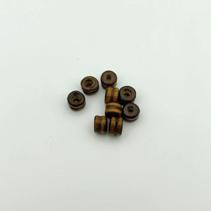 Wood Two Section Spacer Beads 6mm Multi-Color 1000pcs 11