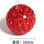Clay Ball Rhinestone Beads 16mm Mixed Solid and AB Colors 20pcs 4