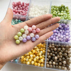 Crackle Round Glass Beads 10mm Ice Cracked Imitation Jade 40pcs 2