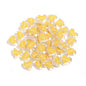 Heart Acrylic Beads 20mm White Transparent Love Horizontal Hole 20pcs 7