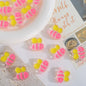 Hand Painted Bee Acrylic Beads 25mm Colorful Enamel 20pcs 9