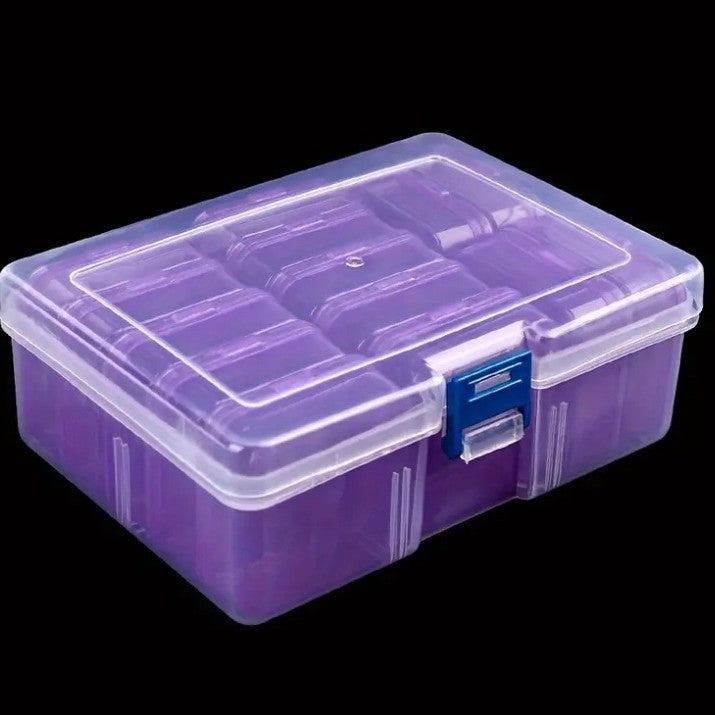 Plastic Bead Organizer Box 16.5x12x5.8cm 14 Compartments Colorful 1set 11