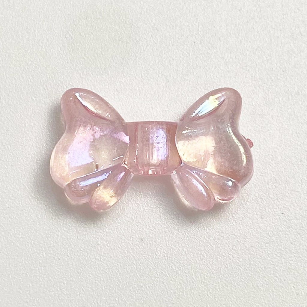Clear Plating Butterfly Acrylic Beads 15mm Pastel Iridescent 20pcs 8