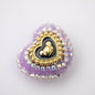 Heart Bear Rhinestone Acrylic Focal Beads 27.5x24.6mm 10pcs 16