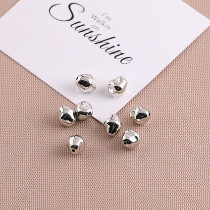 Silver Tone Irregular Shape CCB Plastic Beads 200pcs 3