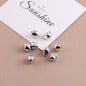 Silver Tone Irregular Shape CCB Plastic Beads 200pcs 3