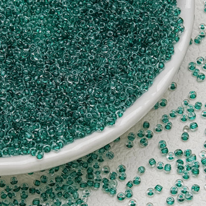 Dyed Core Seed Glass Beads 3mm Translucent Mixed Colors 18
