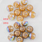 Colorful Crown Inside Round Resin Beads 16mm 10pcs 11