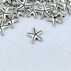 Starfish Metal Beads 15mm Antique Silver Tone 100pcs 3