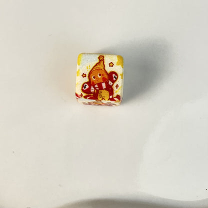 Lovely Twinkl Printed Square Acrylic Beads 14mm 10pcs 7