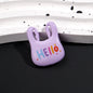 Painted Handbag Acrylic Beads 25mm Cartoon Pattern Bright Colors 10pcs 16