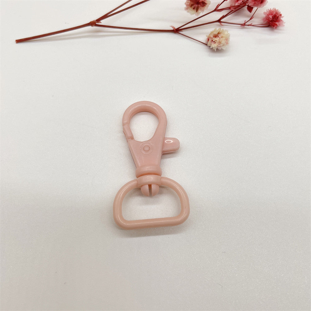 Colorful Plastic Swivel Snap Hook Keychain Clasps 40mm 20pcs 18
