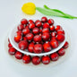 Rubberized Matte Painted Love Word Acrylic Beads 16mm 50pcs 7