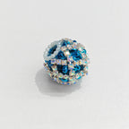 Rhinestone Bubblegum Beads 18mm Chain Enlaced Mixed Colors 4pcs 5