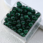 Gradient Crackle Round Glass Beads 10mm Vibrant Mixed Colors 60pcs 8