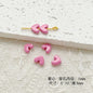 Chair and Jigsaw Metal Beads Painted Colorful Glossy 20pcs 24