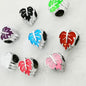 Leaf Enamel CCB Plastic Beads 12mm Colorful Mixed 50pcs 14