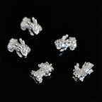 Mythical Chinese Fortune Beast Metal Beads 13mm Antique Silver Gold Bright Silver 30pcs 4