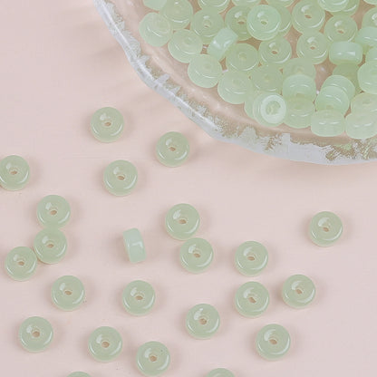 Glass Cylindrical Spacer Beads 6mm Mini 100pcs 17
