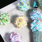 Embellished Bubblegum Beads 20mm Labub Polymer Clay Detailed 5pcs 2
