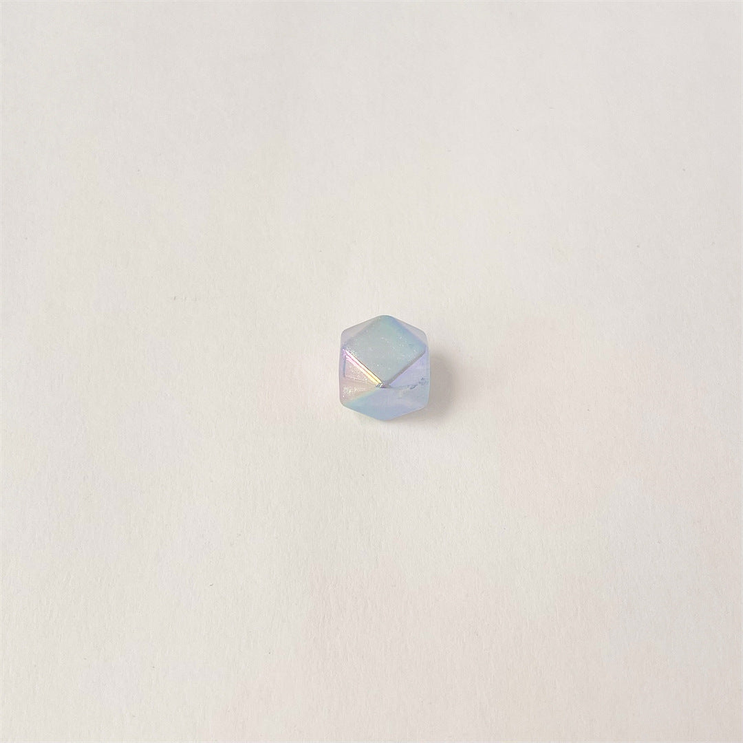 Glow Geometric Faceted Acrylic Beads 16mm Pastel Colors 100pcs 4