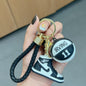 Basketball Shoe Keychain PVC Mini Sneaker Purple Yellow Black 4