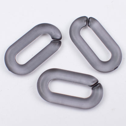Matte Clear Acrylic Open Chain Links 20mm Colorful 100pcs 16