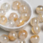 Glitter Cosmos Resin Beads 16mm Round Sparkle Mixed Colors 10pcs 7