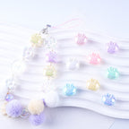 Plated Small Rabbit Acrylic Beads 17mm UV Iridescent Finish 50pcs 4