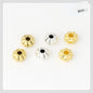 Alloy Flat Pumpkin Spacer Beads 5-7mm Striped Tibetan Style 100pcs 9