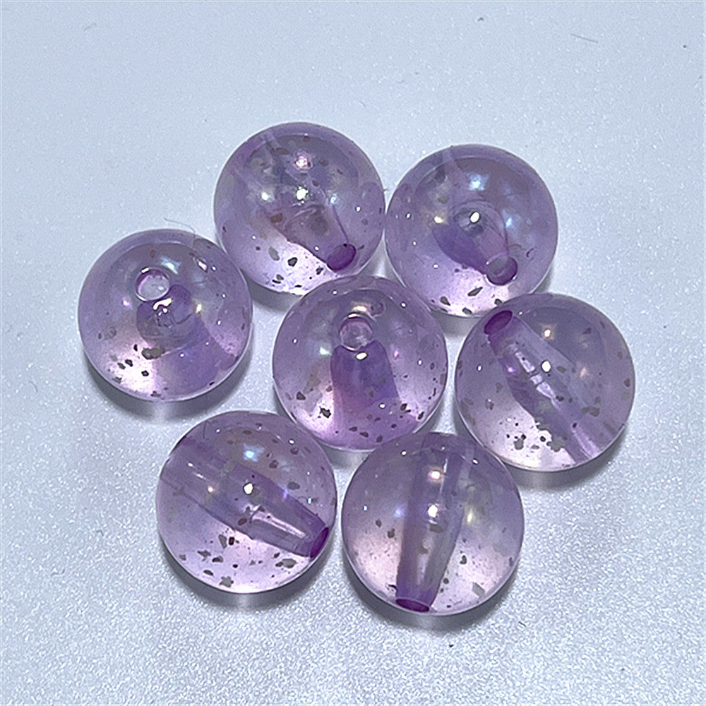 Glow In The Dark Round Acrylic Beads 16mm Transparent Confetti 100pcs 4