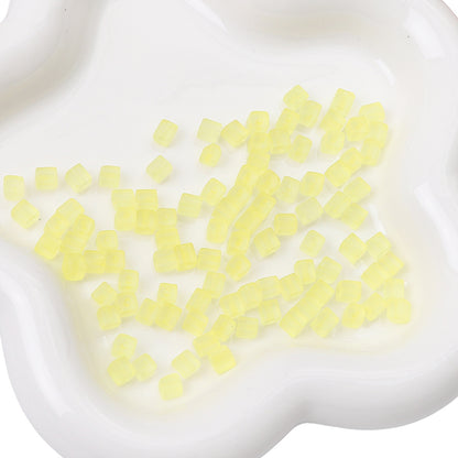 Frosted Sugar Seed Glass Beads 5mm Pastel Mixed Colors 100pcs 8