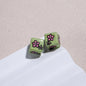 Tiny Cartoon Pattern Printed Acrylic Square Beads 10mm Glossy 30pcs 9