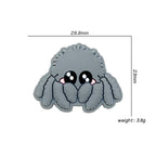 Silicone Focal Beads Octopus Fish Shy Expression Grey 20pcs 2