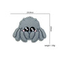 Silicone Focal Beads Octopus Fish Shy Expression Grey 20pcs 2