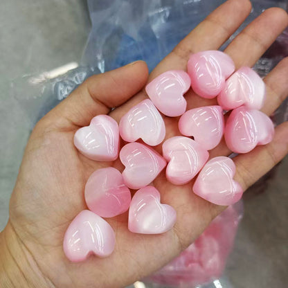 Gradient Heart Resin Beads 20mm Glossy Color Transition 20pcs 10