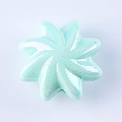 Plating Whirlwind Cookie Acrylic Beads 20mm 27mm Solid Colors 50pcs 13