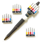 Silicone Focal Beads Thermometer Size Matters Colorful Graphic 20pcs 3