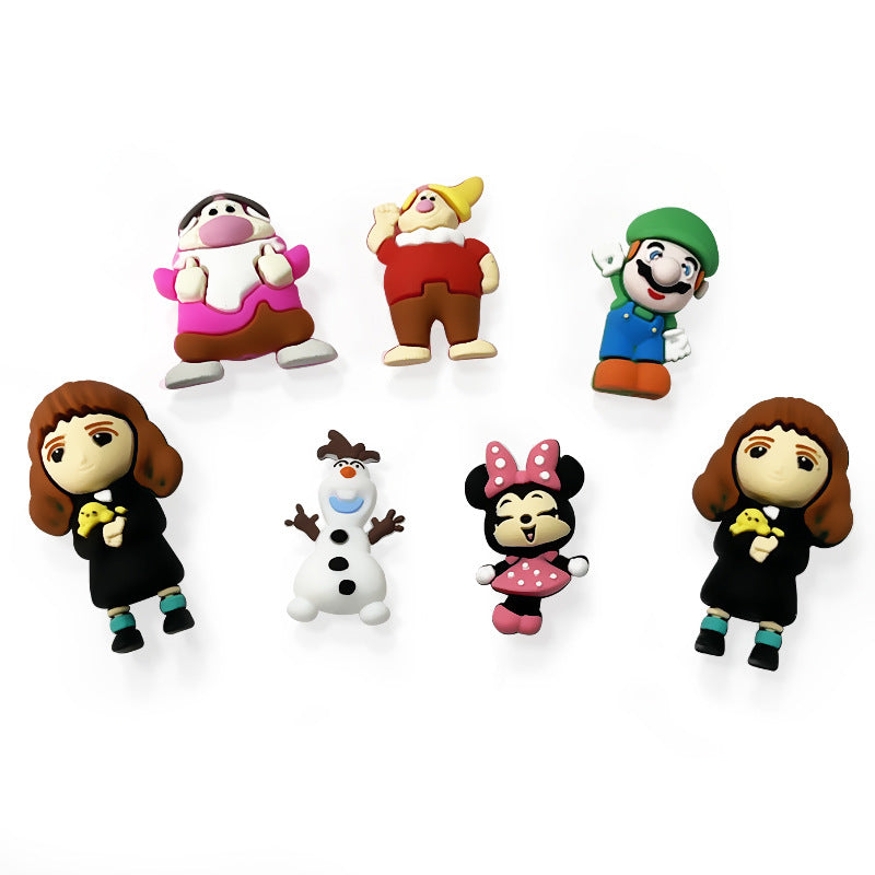 Silicone 3D Focal Beads Mario Dwarfs Miniature Character Set 20pcs 4