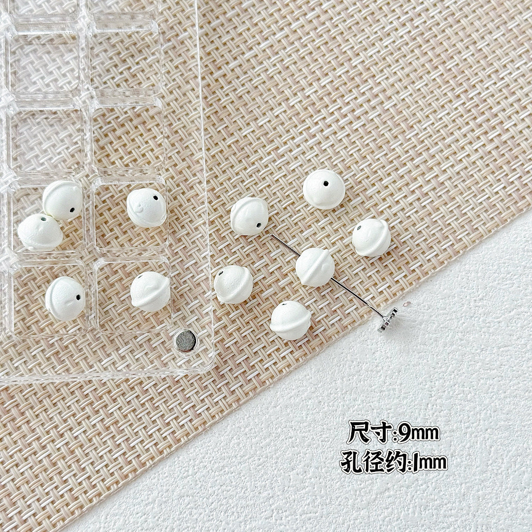 Baking Painted Christmas Tree and Bells Metal Beads 20pcs Festive Colors 16