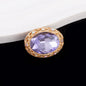 Double-Sided Heart Rhinestone Beads 24mm Vintage Alloy 10pcs 17