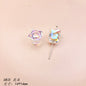 Transparent Bow Series Acrylic Beads AB Colored Plating 11
