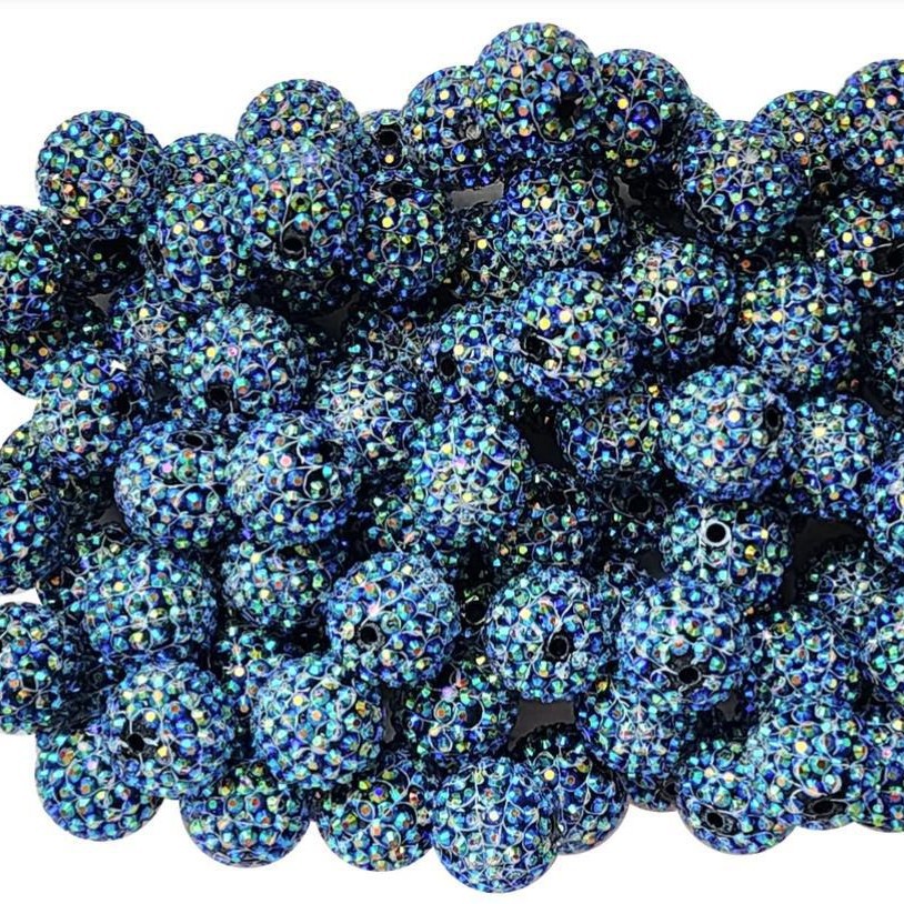 Plated Bubblegum Beads 20mm Halloween Spider Web Pattern 5pcs 2