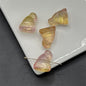 Transparent Christmas Cap Glass Beads 14x17mm Multicolor 100pcs 6