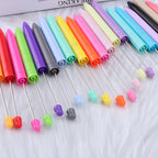 Beadable Ballpoint Pen Long Refillable Printable Personalized Stickers 4