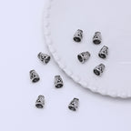 Hollow Tassel Cone CCB Plastic Beads 15x10mm Silver 500pcs