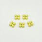 Four Leaf Clover Metal Beads 7.5mm Baking Painted Alloy Spacer 50pcs 11