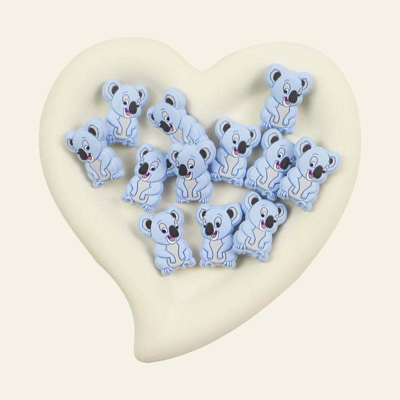 Silicone Focal Beads Koala Sitting Pose 20pcs 6